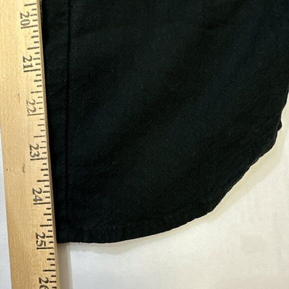 Marine Layer Pants Cropped Pull On Washed Black Tencel Elastic Waist  Sz Small - Picture 11 of 12